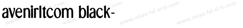 avenirltcom black字体转换